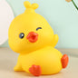 Cartoon Duck Vinyl Piggy Bank with Removable Coin Stopper