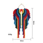 Handwoven cotton rope angel wings macrame wall hanging