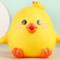 Cartoon Duck Vinyl Piggy Bank with Removable Coin Stopper