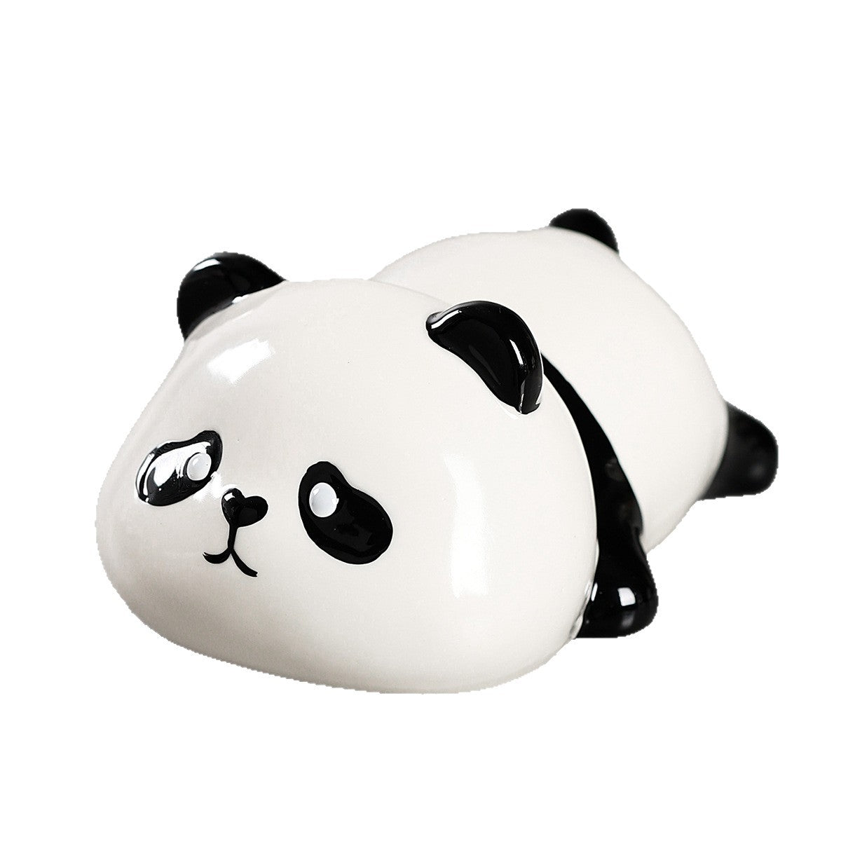 Cute Panda Ceramic Piggy Bank with Removable Coin Stopper