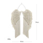 Handwoven cotton rope angel wings macrame wall hanging